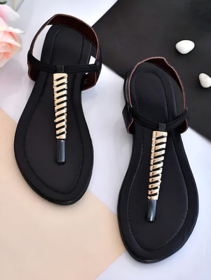 Zoyi Women Flats(Black , 4)