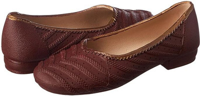 Bata Women Bellies(Maroon , 4)