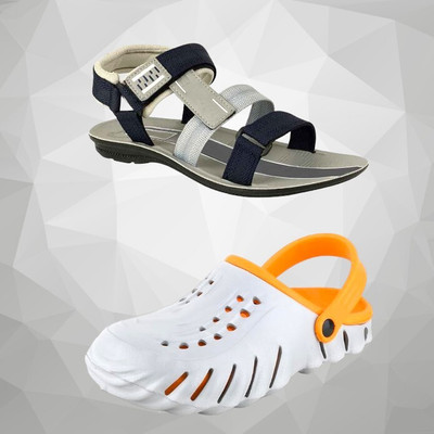 Orvax Men Clogs(Grey , 8)