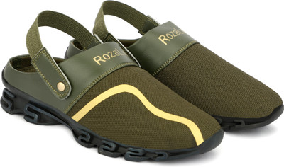 ROZALWO Men Sandals(Blue , 9)