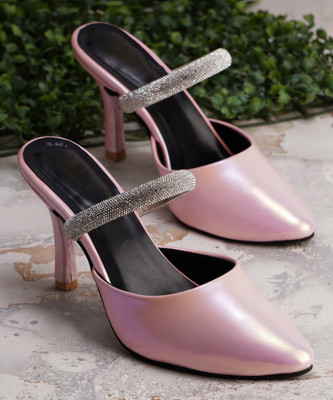 jm looks Women Heels(Pink , 6)
