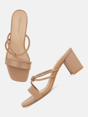 Dressberry Women Heels(Beige , 8)