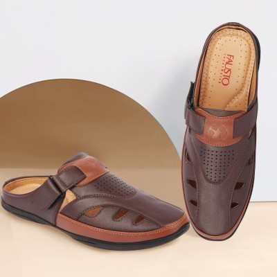 FAUSTO Men Brown Sandals