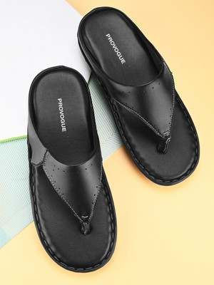 PROVOGUE Men Sandals(Black , 6)