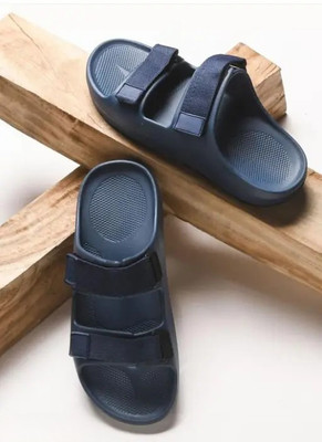 BOKZZON Men Sandals(Navy , 8)