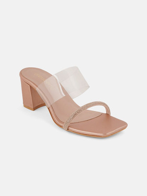 Dressberry Women Heels(Tan , 6)