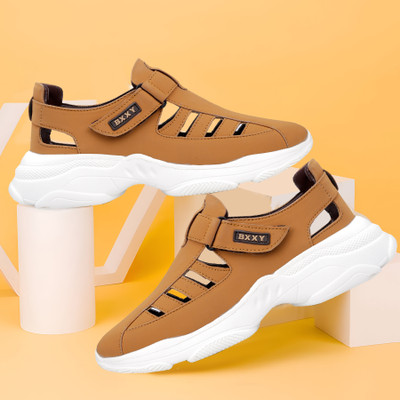 YUVRATO BAXI Men Sandals(Tan , 6)