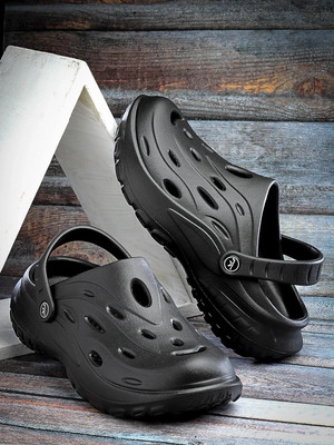 BERSACHE Men Clogs(Black , 9)
