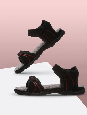 Sparx SS 703 Men Sports Sandals(Black, Red , 6)