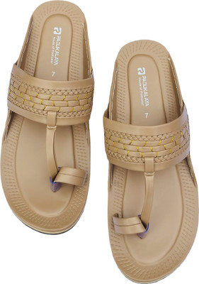 Padukalaya Men Sandals(Beige , 6)