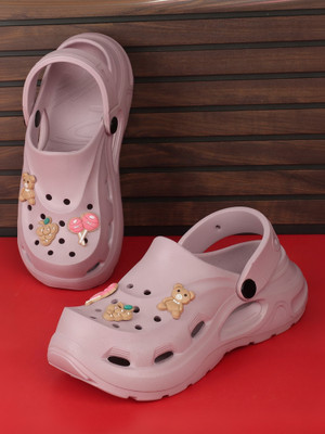 Roadster Women Clogs(Pink , 8)