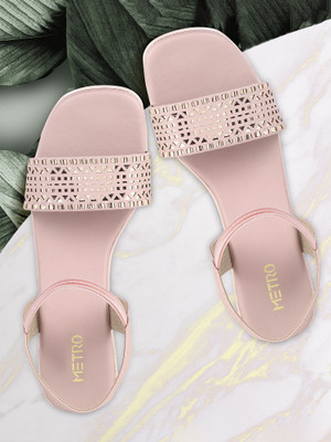 METRO Women Heels(Pink , 4)