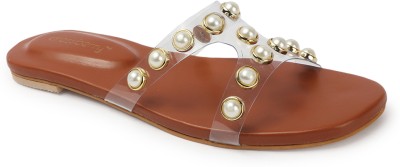 Dressberry Women Flats(Tan , 8)