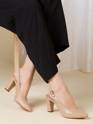 Inc.5 Women Heels(Beige , 5)