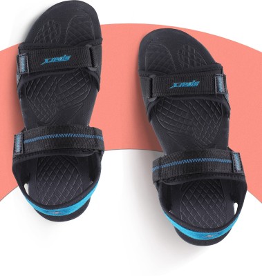 Sparx SS 564 Men Sandals(Black, Blue , 9)