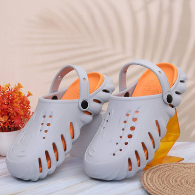 LNT FASHION Men Clogs(Grey , 9)