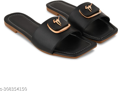 Komfy Women Heels(Black , 8)