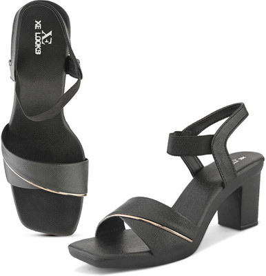 XE Looks Women Heels(Black , 5)