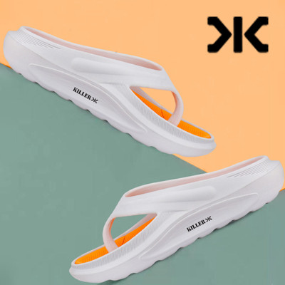 KILLER Men Clogs(Yellow, White , 6)