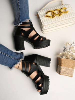 Stylestry Women Black Heels