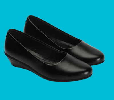 SHIPEE Women Heels(Black , 5)