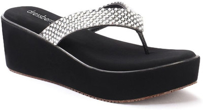 Dressberry Women Heels(Black , 8)