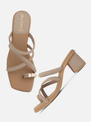 Dressberry Women Heels(Grey , 7)