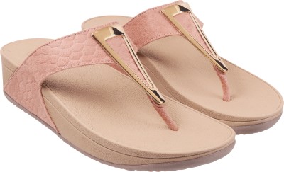 METRO Women Wedges(Pink , 6)