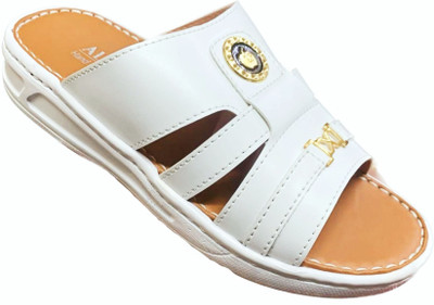 Al-raeeb Men Sandals(White , 8)