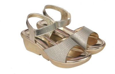 Amayra Collections Women Silver, Gold Wedges