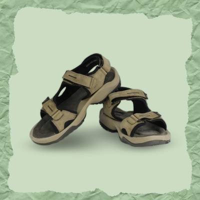 WOODLAND Men Khaki Sandals