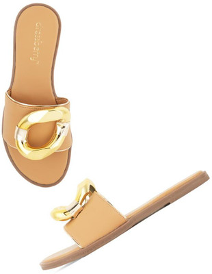 Dressberry Women Flats(Tan , 4)