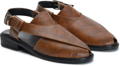 Stepsoft Men Sandals(Tan , 6)