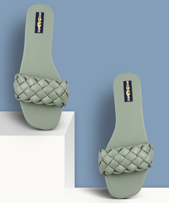 Bambam Women Flats(Green , 4)