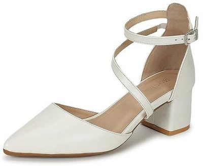 Marc Loire Women Heels(White , 7)