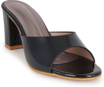 Walkfree Women Heels(Black , 8)