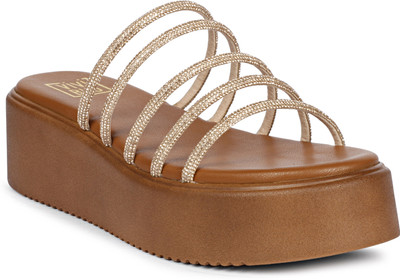 Viviblu Women Wedges(Tan , 7)