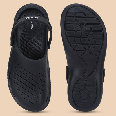 yoho Classic Clogs Men Clogs(Navy , 6)