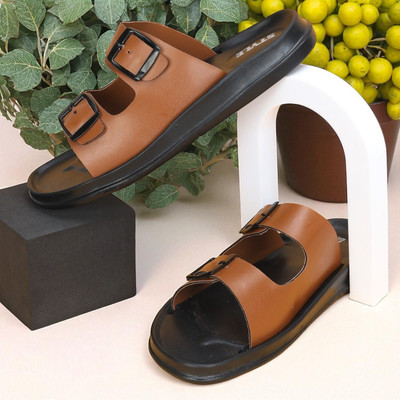 RIFOF Men Sandals(Brown , 6)