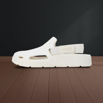 PUMA Men Clogs(White , 10)