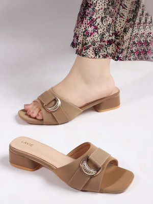 LAVIE Women Heels(Beige , 3)