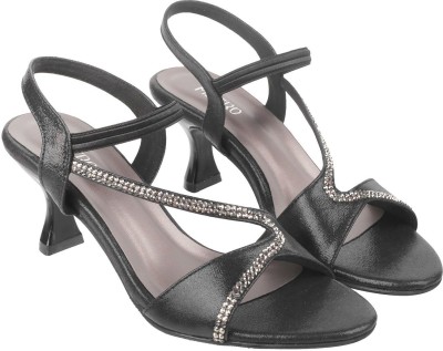 METRO Women Heels(Black , 4)