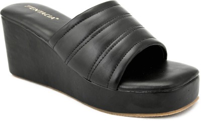 FENTACIA Women Black Wedges