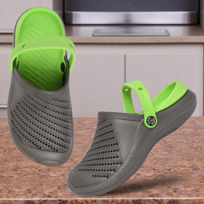 Acorn Men Sandals(Green, Black , 7)
