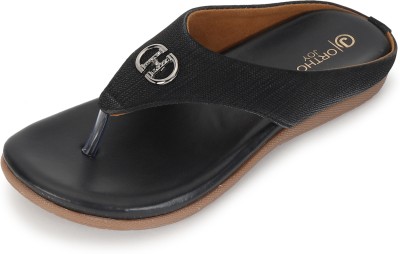 ORTHO JOY Women Flats(Black , 7)