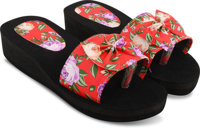 SHIPEE Women Flats(Red , 4)