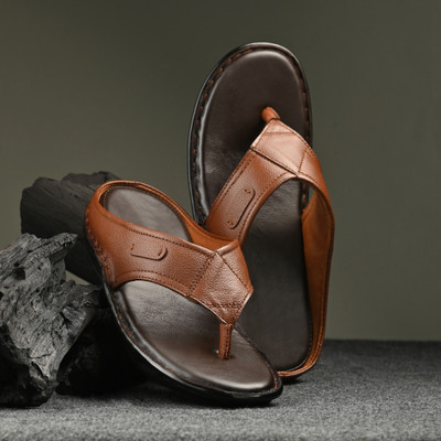 G WALK Men Flats(Tan , 7)