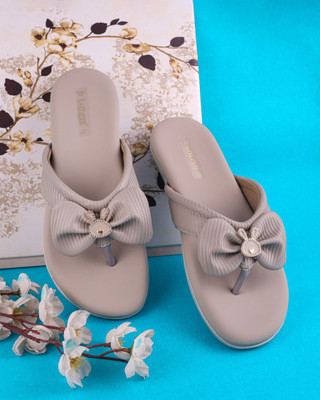 LUXEVE Women Flats(Grey , 8)