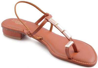 DLORZERI Women Flats(Brown , 9)
