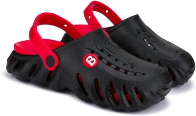 MDKtraders Men Sandals(Black, Red , 3)